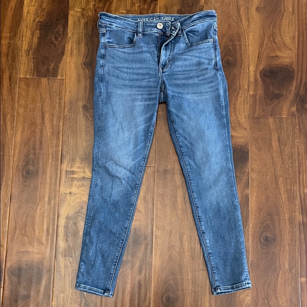 American Eagle Outfitters Women's Skinny Jeans - Deep Blue